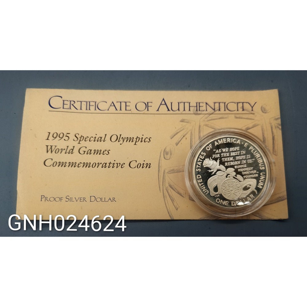 US Mint 1995 Special Olympics World Games Silver Dollar Proof [